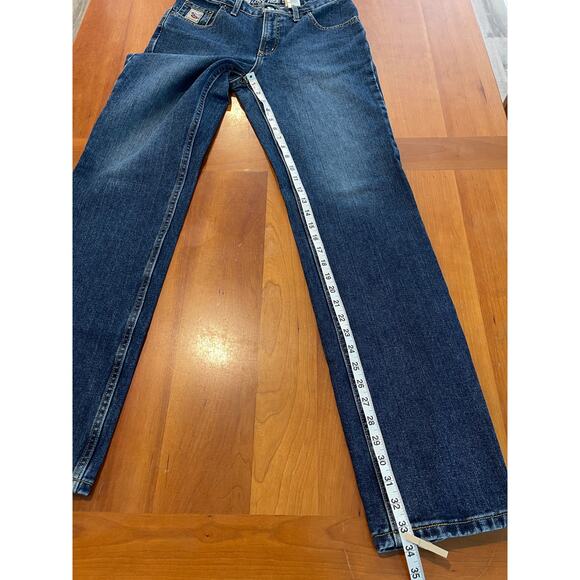 Cruel Girl Low Rise Slim Bootcut Jeans Size 9 Long Dark Wash Western Denim Y2K - Picture 11 of 12